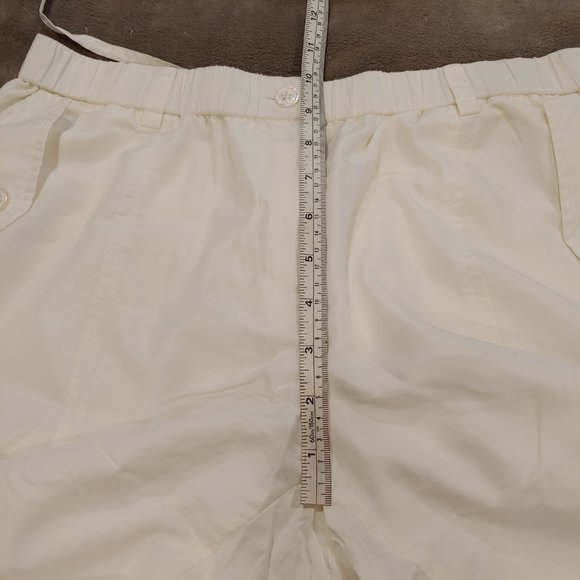 Hilfiger H Label Vintage White Silk Blend Harlem Pants Size 10 - Picture 12 of 16
